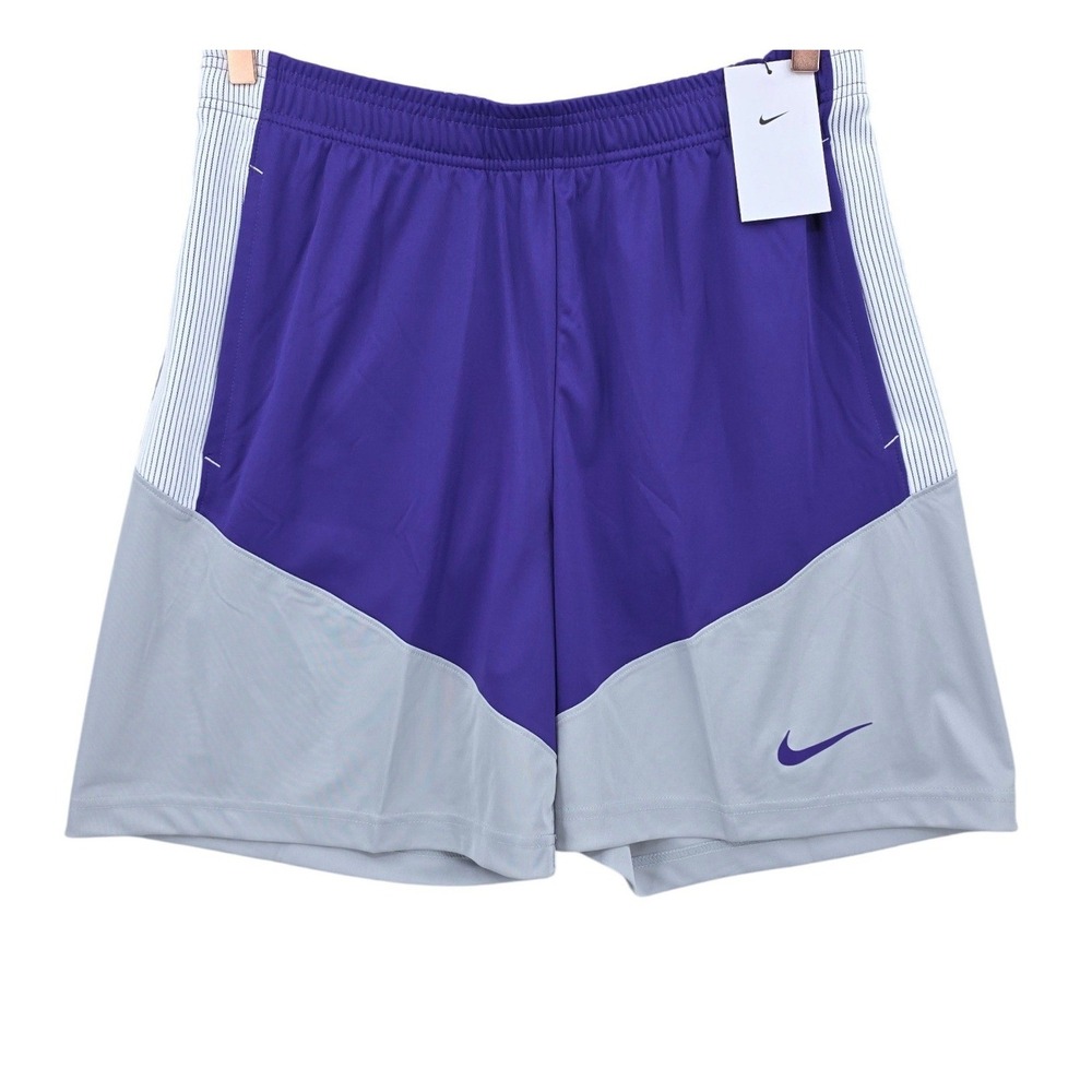Nike Mens M Court Purple Dri FIT Knit Basketball Shorts NWT